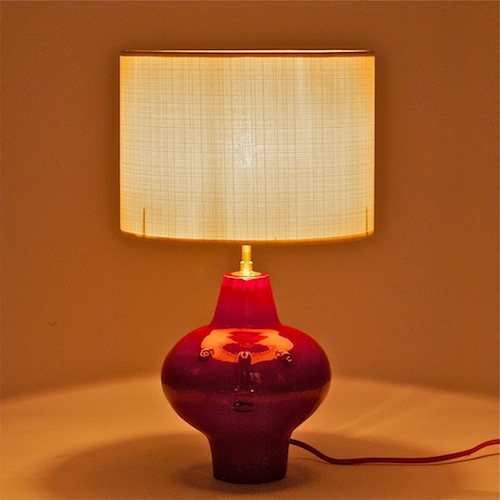 DaLo - Pair of Red Ceramic Lamp Bases